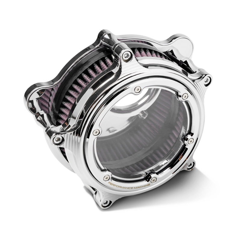 Performance Machine Vision Air Cleaner W/Bezel - Chrome