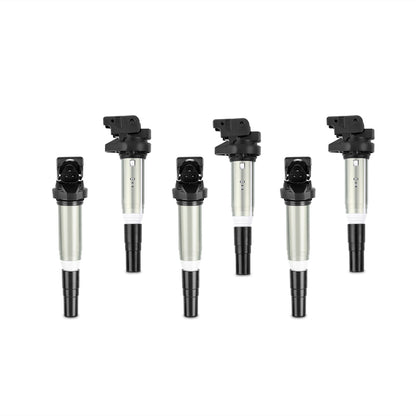 Mishimoto 2002+ BMW M54/N20/N52/N54/N55/N62/S54/S62 Six Cylinder Ignition Coil Set of 6