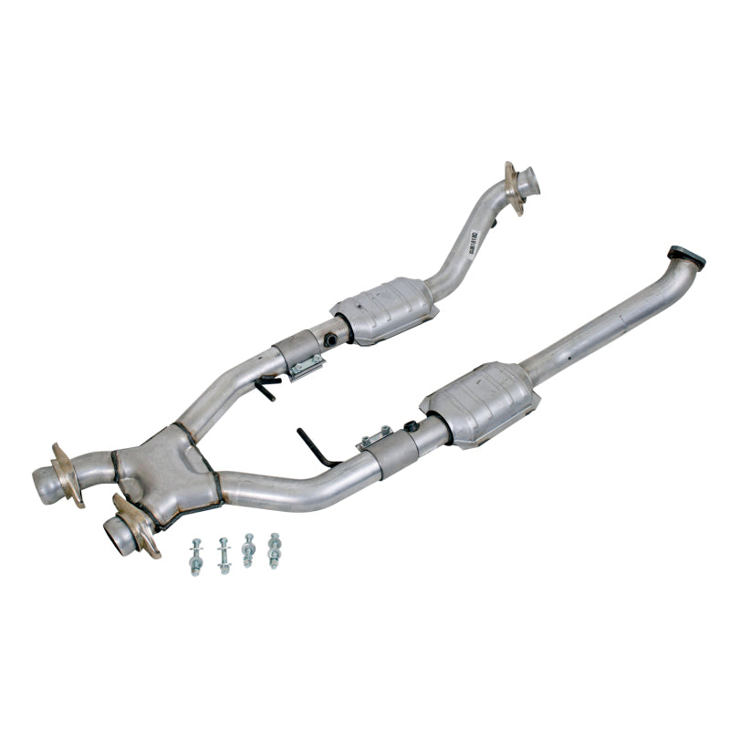 BBK 96-98 Mustang 4.6 Cobra High Flow X Pipe With Catalytic Converters - 2-1/2