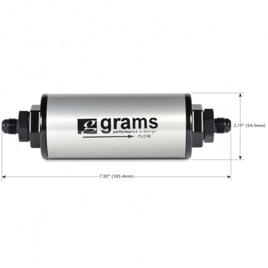 Grams Performance 100 Micron -8AN Fuel Filter