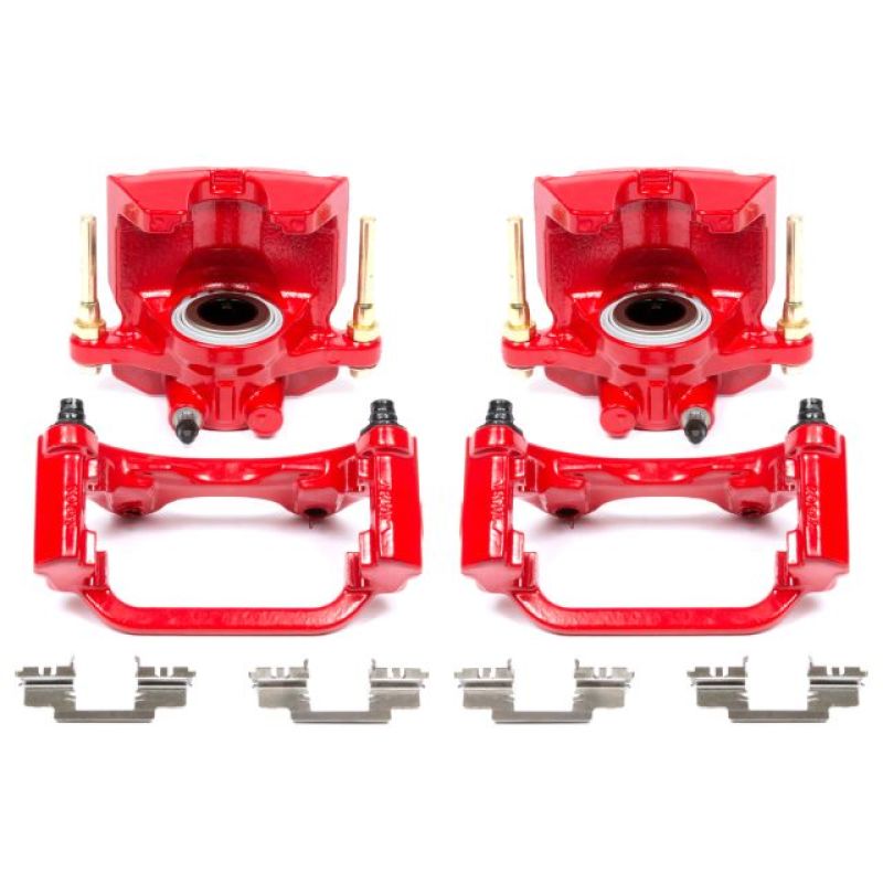 Power Stop 07-16 Cadillac Escalade Rear Red Calipers w/Brackets - Pair