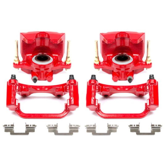 Power Stop 07-16 Cadillac Escalade Rear Red Calipers w/Brackets - Pair