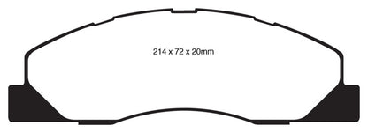 EBC 09-11 Dodge Ram 2500 Pick-up 5.7 2WD/4WD Yellowstuff Front Brake Pads