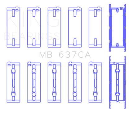 King BMW S85B50A Main Bearing Set