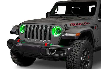 Oracle Jeep Wrangler JL/Gladiator JT 7in. High Powered LED Headlights (Pair) - Dynamic SEE WARRANTY