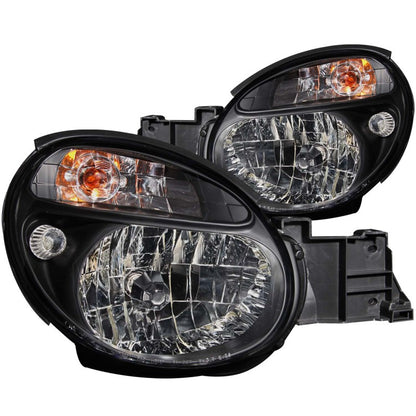 ANZO 2002-2003 Subaru Impreza Crystal Headlights Black