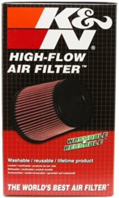 K&N Round Tapered Universal Air Filter 4 inch Flange 5 3/8 inch Base 4 inch Top 7 inch Height