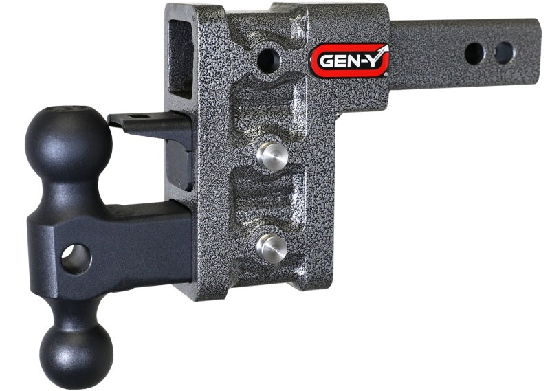 Gen-Y Mega Duty 2in Shank 5in Drop 1.5K TW 10K Hitch w/GH-031 Dual-Ball/GH-032 Pintle Lock