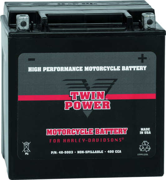 Twin Power YIX-30L High Performance Battery Replaces H-D 66010-97A Made in USA