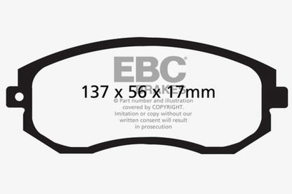 EBC 12+ Scion FR-S 2 Ultimax2 Front Brake Pads