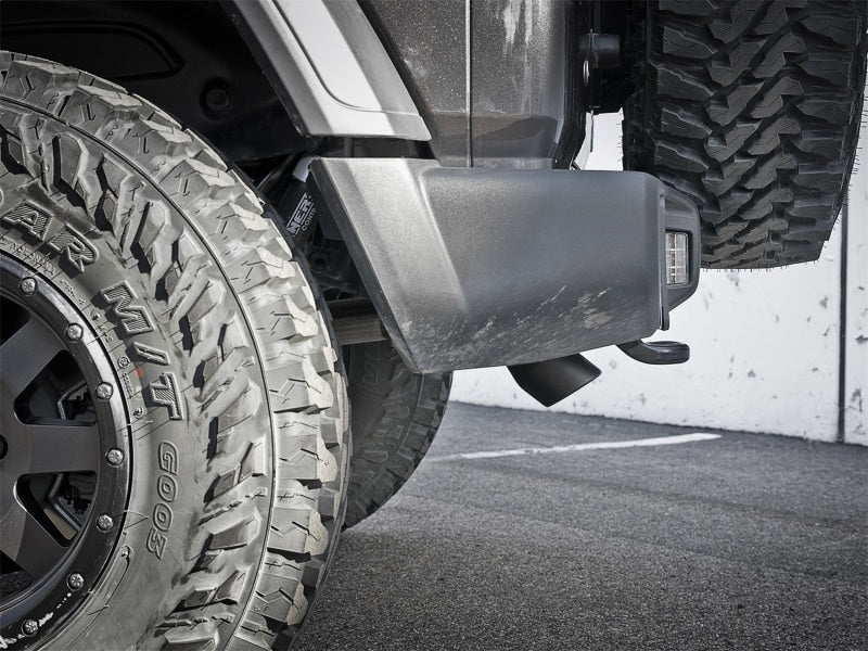 aFe MACH Force-Xp Axle-Back Exhaust System w/Black Tip 18-20 Jeep Wrangler L4-2.0T / V6-3.6L