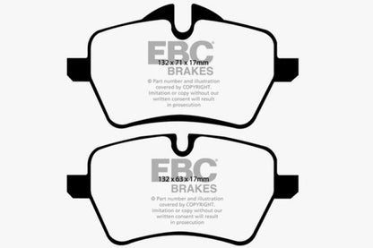 EBC 07-14 Mini Hardtop 1.6 Turbo Cooper S Yellowstuff Front Brake Pads