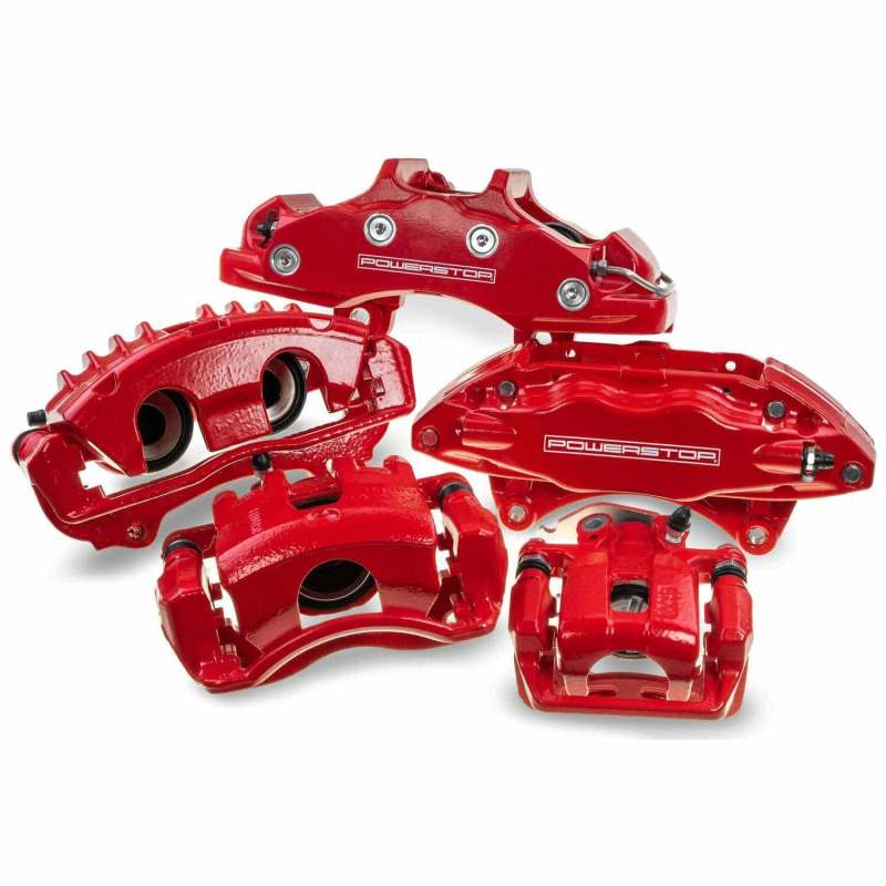 Power Stop 09-19 Nissan 370Z Rear Red Calipers w/o Brackets - Pair