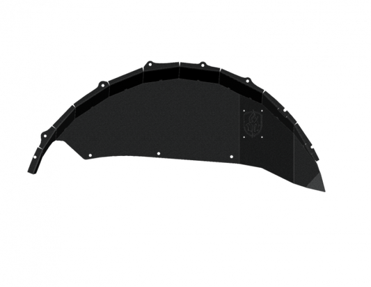 Road Armor 18-20 Jeep Wrangler JL Stealth Rear Fender Liner Body Armor - Black Steel