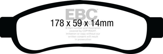 EBC 08-10 Ford F250 (inc Super Duty) 5.4 (2WD) Extra Duty Rear Brake Pads