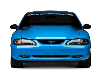 Raxiom 94-98 Mustang Axial Series Cobra Style Headlights- Black Housing (Clear Lens)