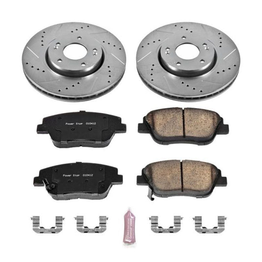 Power Stop 10-15 Hyundai Sonata Front Z23 Evolution Sport Brake Kit