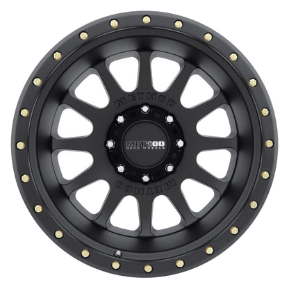 Method MR605 NV 20x10 -24mm Offset 8x180 124.1mm CB Matte Black Wheel