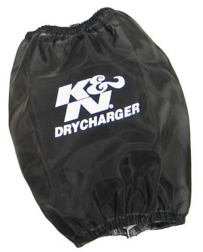 K&N Black DryCharger Round Tapered Air Filter Wrap 5.5in Base ID x 4.5in Top ID x 6.5in H