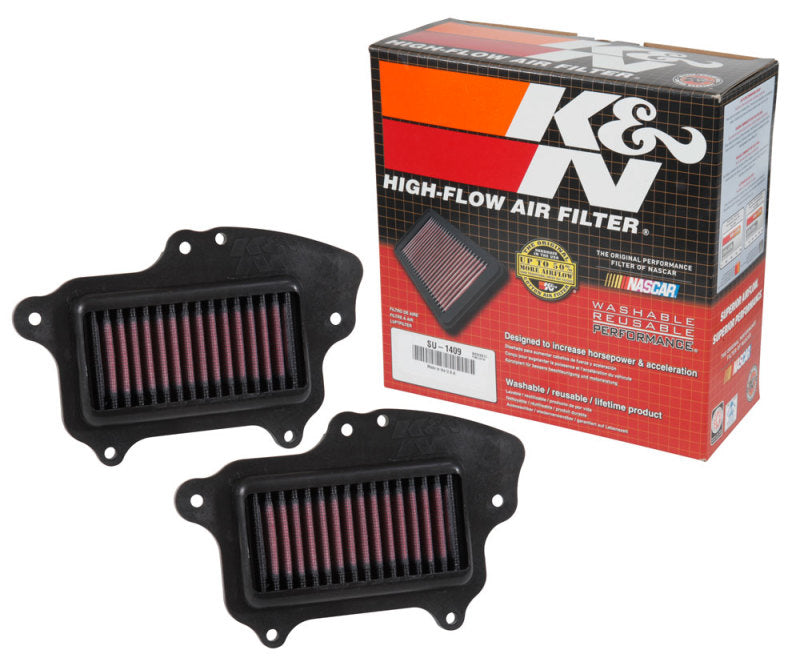 K&N 16-17 Suzuki Boulevard M90 1462CC Replacement Drop In Air Filter (Set of 2)