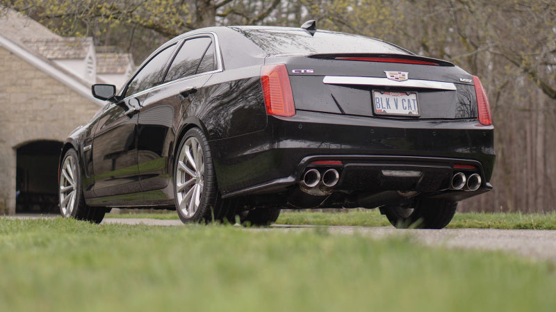 Stainless Works 2016-18 Cadillac CTS-V Sedan Axleback System Dual-Mode Turbo Mufflers 4in Tips