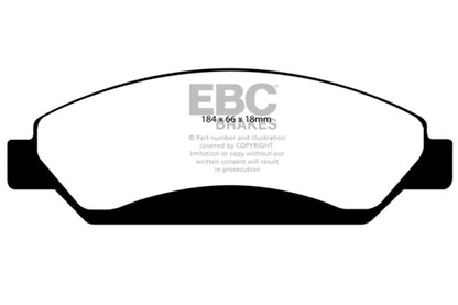 EBC 07 Cadillac Escalade 6.2 2WD Greenstuff Front Brake Pads