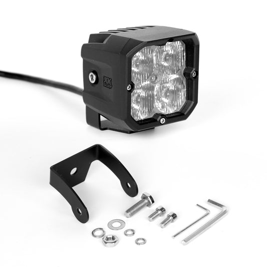 XK Glow XKchrome 20w LED Cube Light w/ RGB Accent Light - Fog Beam