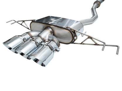 AWE Tuning 2023 Honda Civic Type R FL5 Touring Edition Exhaust w/ Triple Chrome Silver Tips