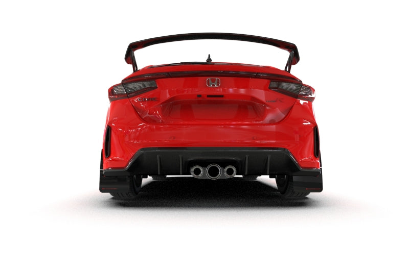 Rally Armor 23-24 Honda Civic Type R Red Mud Flap Black Logo