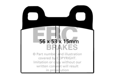 EBC 71-79 Volkswagen Beetle 1.3 (1300) Yellowstuff Front Brake Pads