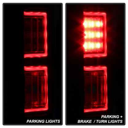 Spyder 18-19 Ford F-150 (w/o Blind Spot Sensor) LED Tail Lights - Blk Smk (ALT-YD-FF15018-LED-BSM)