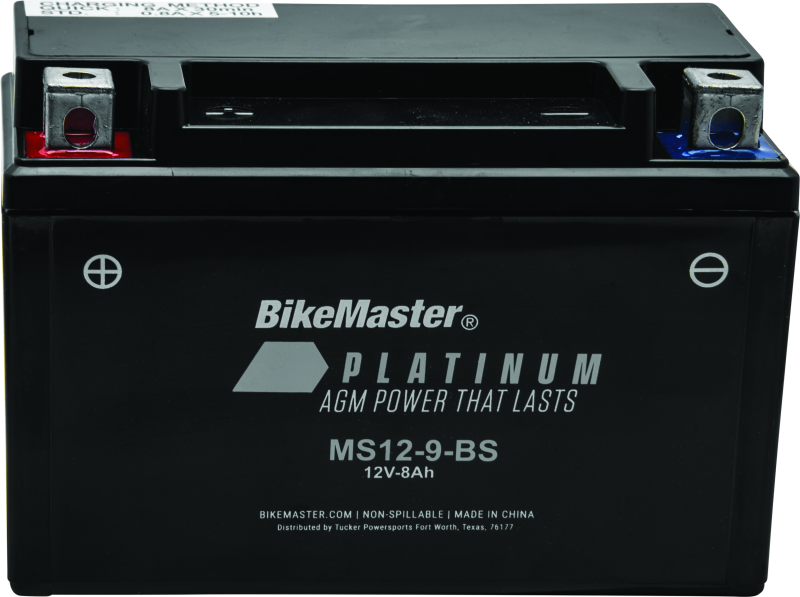 BikeMaster AGM Battery - MS12-9-BS