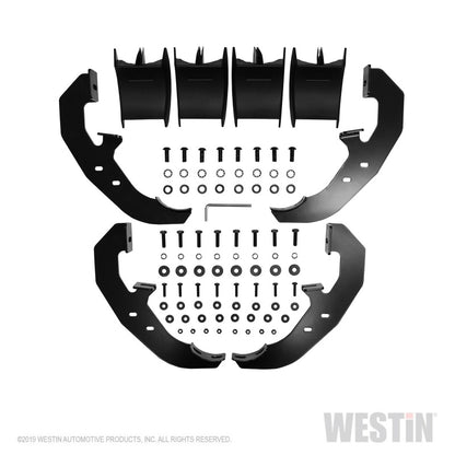 Westin 19-20 Chevrolet Silverado / GMC Sierra 1500 Reg Cab PRO TRAXX 4 Oval Nerf Step Bars - Black