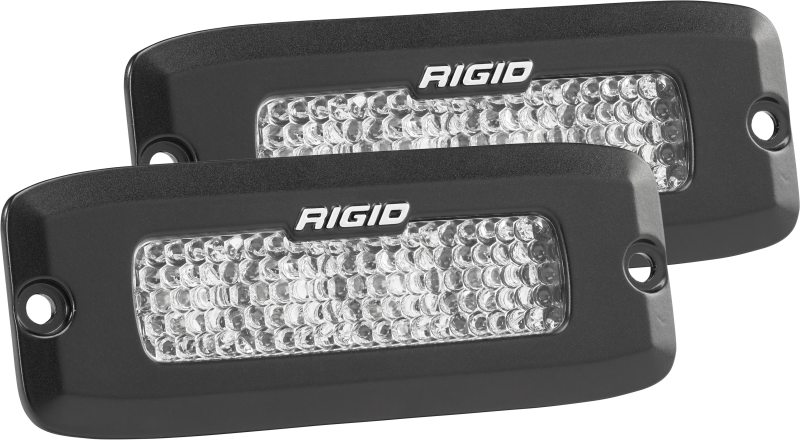 Rigid Industries SRQ - 60 Deg. Lens - White - Flush Mount - Set of 2