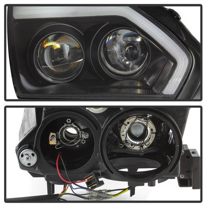 Spyder Nissan GTR R35 09-14 - Projector Headlights - DRL LED - Black