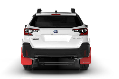 Rally Armor 20-24 Subaru Outback Red UR Mud Flap w/White Logo