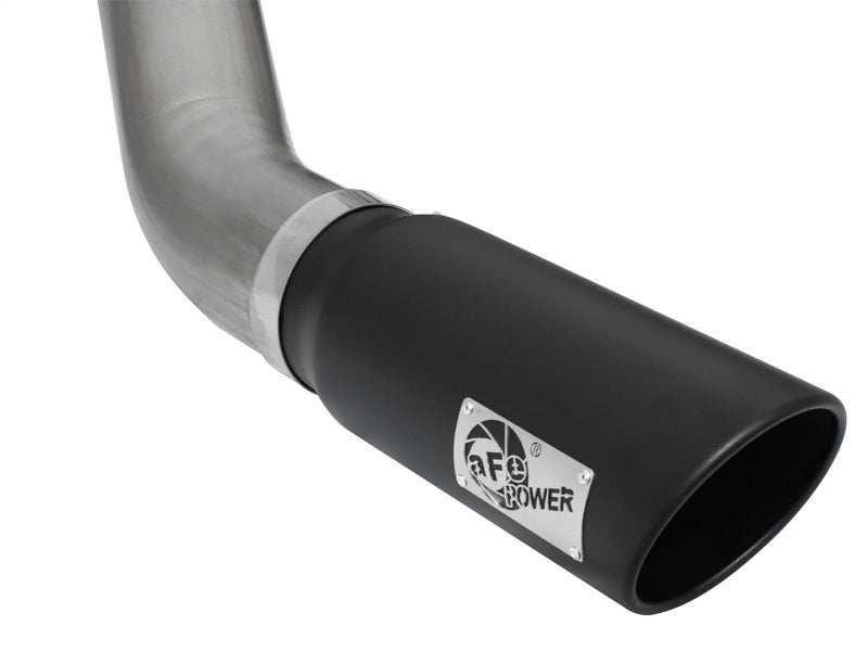 aFe MACHForce XP Exhaust Large Bore 5in DPF-Back Alu. 13-15 Dodge Trucks L6-6.7L (td) *Black Tip