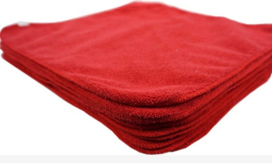 Hardline Microfiber Towel 16x16 in. - 260 gm. - Red