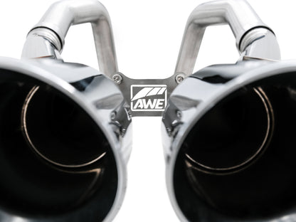 AWE Tuning 14-19 Chevy Corvette C7 Z06/ZR1 (w/o AFM) Track Edition Axle-Back Exhaust w/Chrome Tips