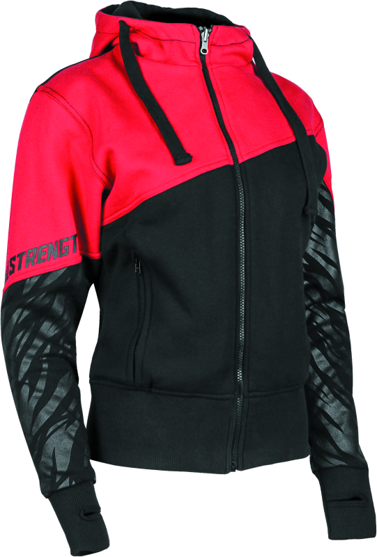 Speed and Strength Cat Outa Hell Hoody Red/Black Womens - Small