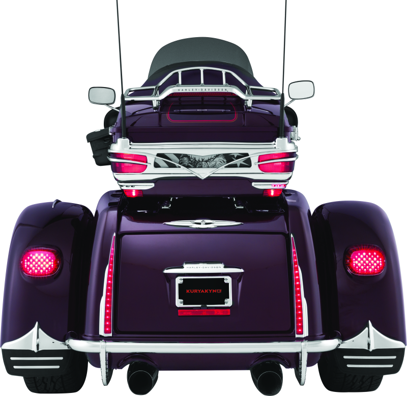 Kuryakyn Rear Mud Flaps For Trikes Chrome