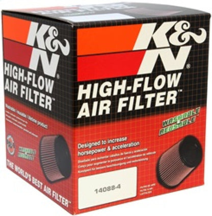 K&N Universal Clamp-On Air Filter 4in FLG / 6-1/2in B / 4-1/2in T / 6in H