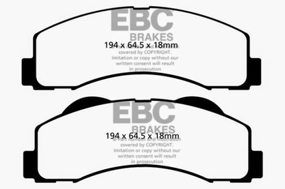 EBC 15+ Ford Expedition 3.5 Twin Turbo 2WD Ultimax2 Front Brake Pads