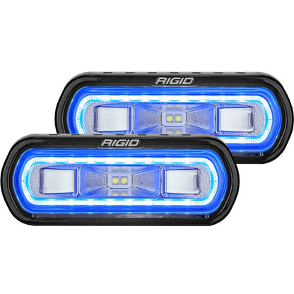 Rigid Industries SR-L Series Surface Mount LED Spreader Pair w/ Blue Halo - Universal