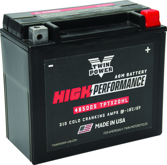 Twin Power YTX-20HL High Performance Battery Replaces H-D 65989-97A Made in USA