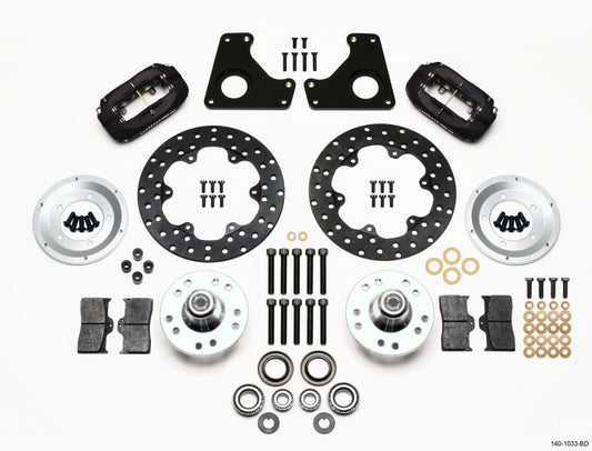 Wilwood Forged Dynalite Front Drag Kit Drilled Rotor 79-87 GM G Body