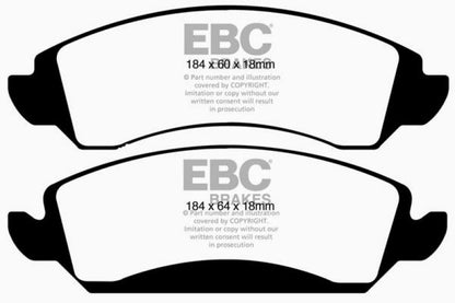 EBC 09-14 Cadillac Escalade 6.0 Hybrid Ultimax2 Front Brake Pads