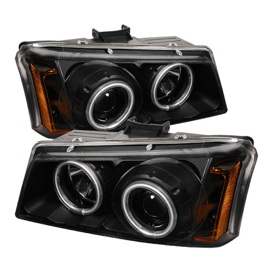 Spyder Chevy Silverado 1500 03-06 Projector HeadlightsCCFLHalo LED Blk High H1 PRO-YD-CS03-CCFL-BK