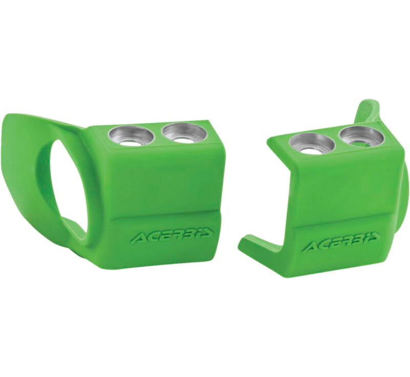 Acerbis 09+ Hon 250-450 CRF-R/X/RX/CRF450R-S/Kaw KX250F/450F/Beta Fork Shoe Protectors - Green