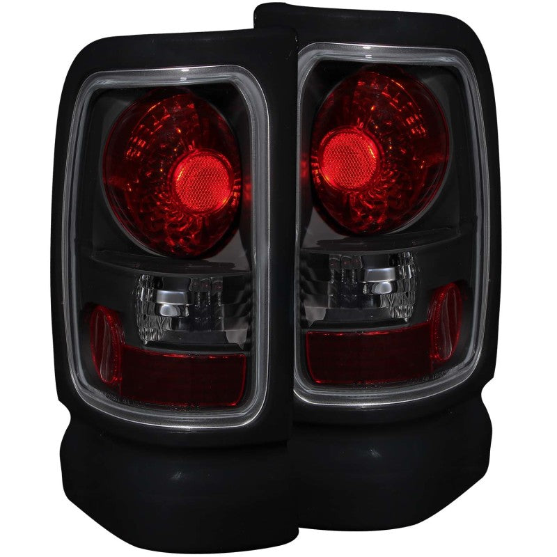 ANZO 1994-2001 Dodge Ram Taillights Dark Smoke